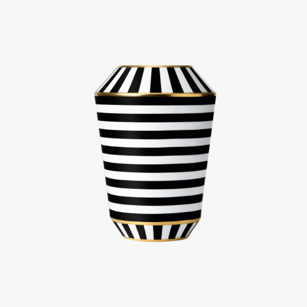 VASE LUNA, BLACK/GOLD