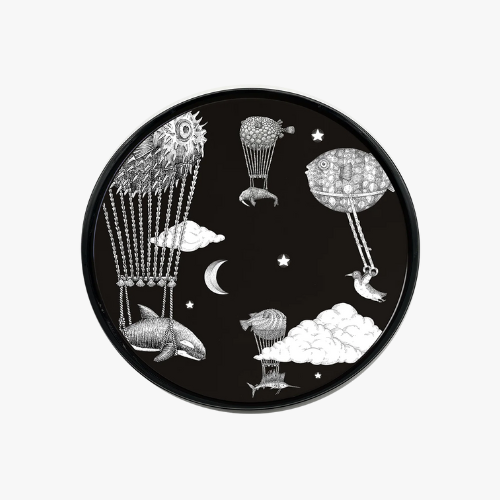 Montgolfier metal tray night