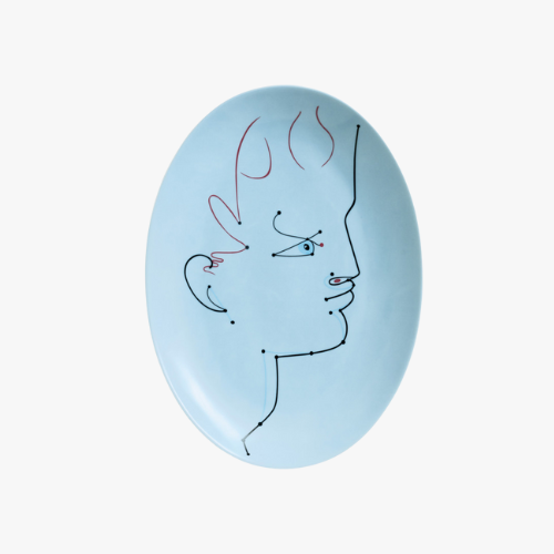 “Jean Cocteau” Oval platter | Raynaud